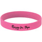 Personalized Pink Silicone Bracelet