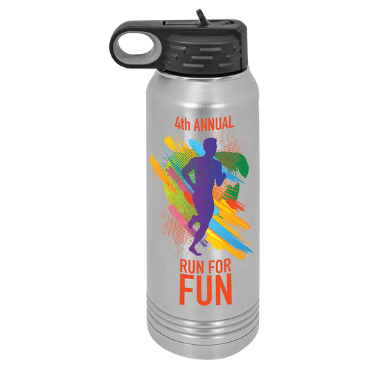 Full Color 30 oz. Polar Camel Water Personalized Water Bottle-Stainless Steel