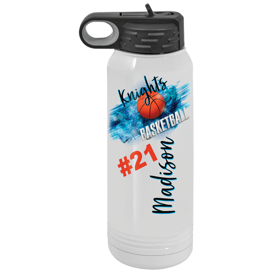 Full Color 30 oz. Polar Camel Water Personalized Water Bottle-White