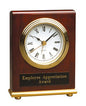 Rectangle Rosewood Piano Finish Personalized Desk Clock