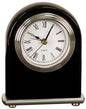 Black Arch Personalized Desk Clock - Wood