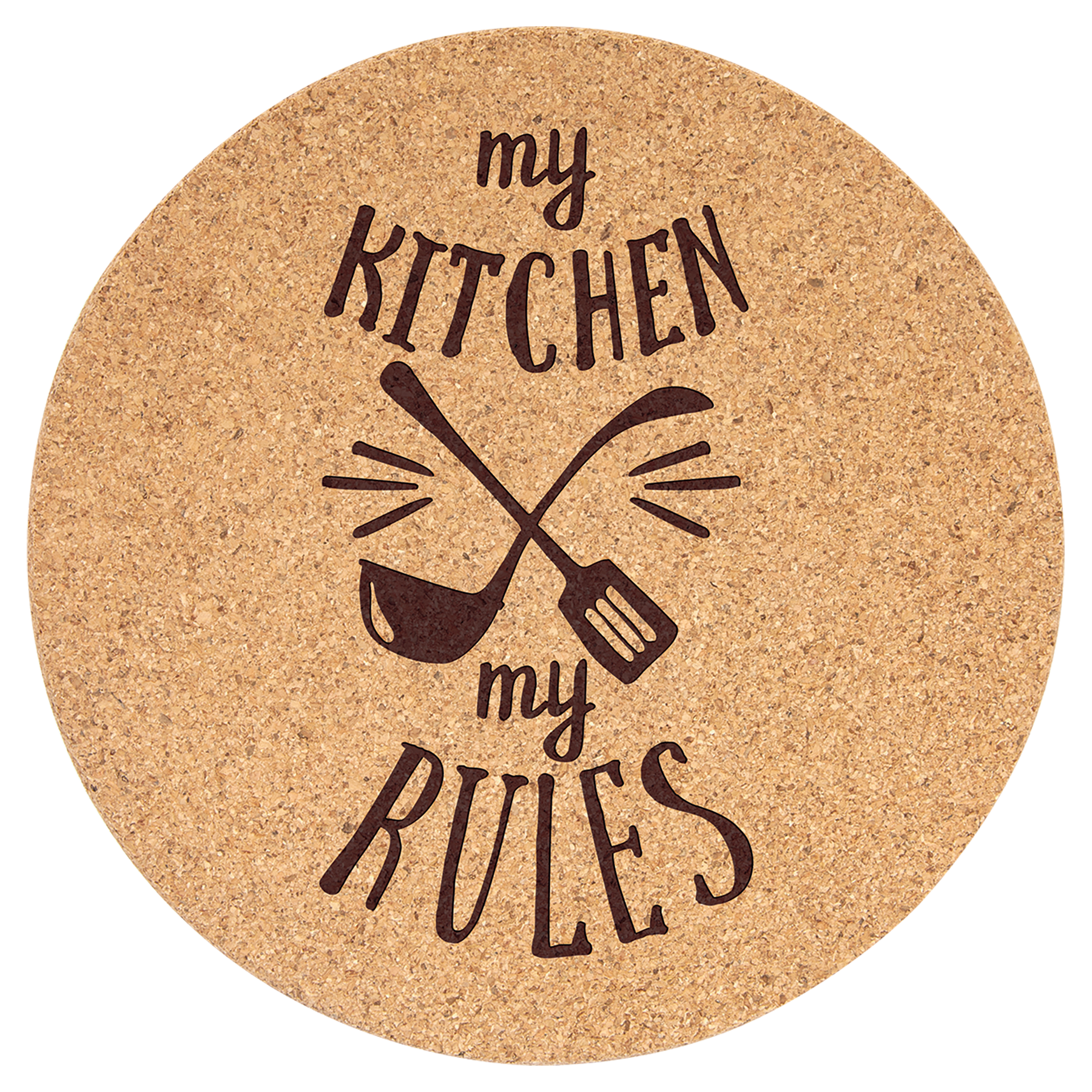 Personalized Round Cork Trivet