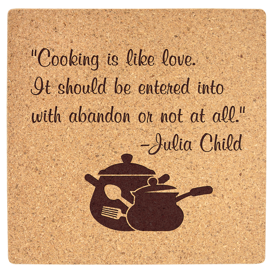 Personalized Square Cork Trivet