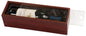 Custom Rosewood Finish Single Wine Presentation Box with Arylic Lid