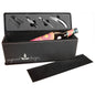 Custom Black/Silver Leatherette Wine Box with Tools - Leatherette