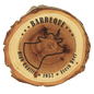 Personalized Old West Log Genuine Elm Magnets - Wood