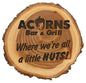9 Old West Log Elm Wood Custom Award Plaque - Wood
