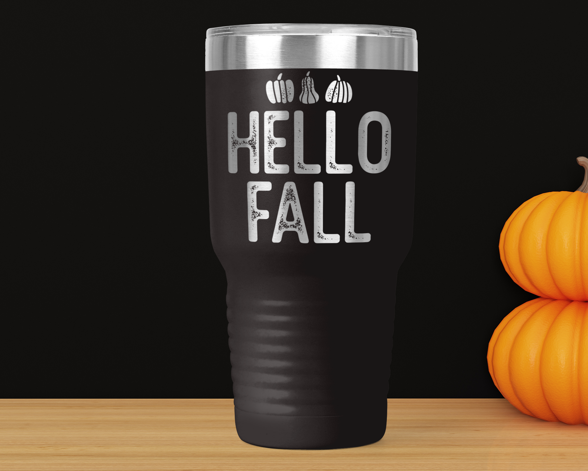 Fall Fun 30oz Tumbler | 16 Autumn Designs | Laser-Engraved Drinkware