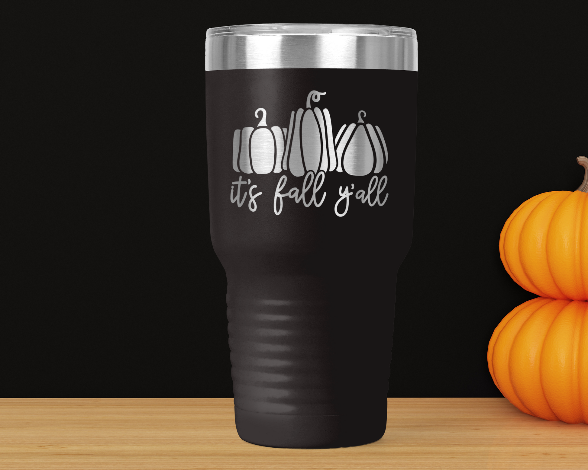 Fall Fun 30oz Tumbler | 16 Autumn Designs | Laser-Engraved Drinkware