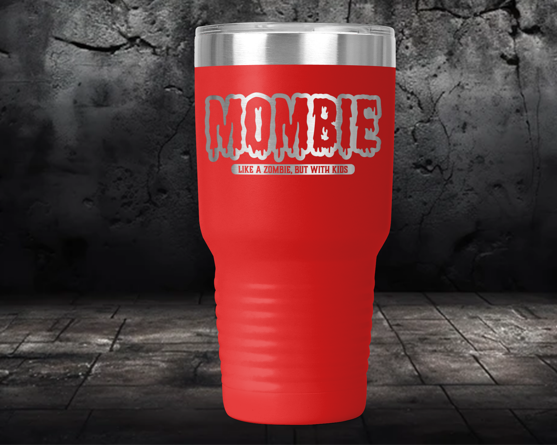 Mombie 30oz Insulated Tumbler | Halloween Mom's Gift | Coffee Lover