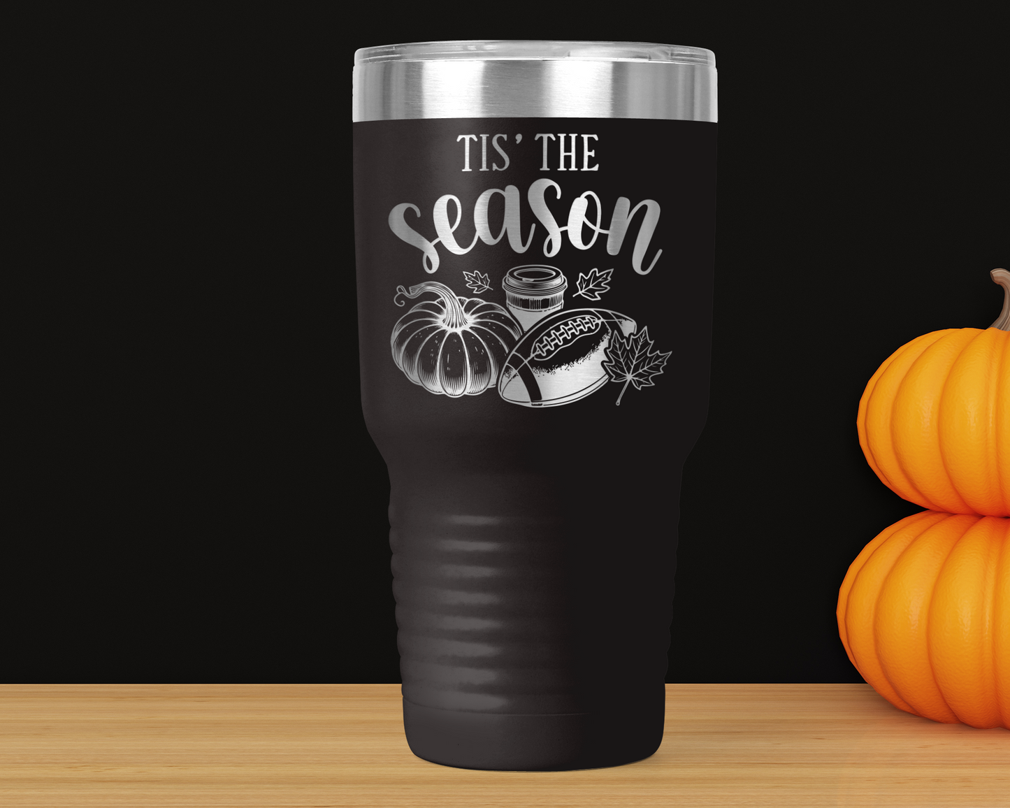 Fall Fun 30oz Tumbler | 16 Autumn Designs | Laser-Engraved Drinkware